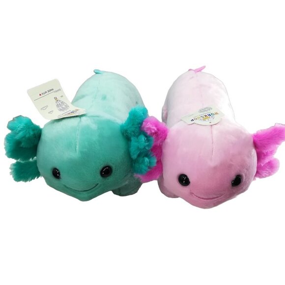 Build A Bear Workshop Axolotl Set of 2 Mint Pink New Online Exclusive 18" Pair - Picture 3 of 14